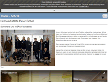 Tablet Screenshot of holzwerkstaette-goebel.de